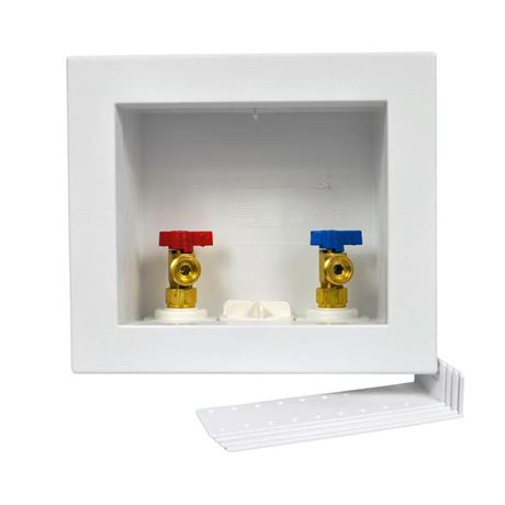Valves laveuse Oatey Quadtro 1/2 po PEX Barb x 3/4 po MHT avec prise