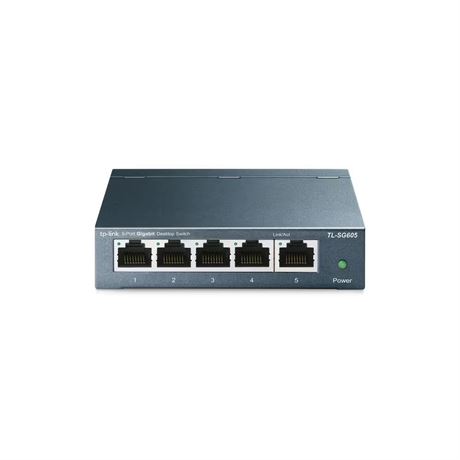 Commutateur Ethernet Gigabit TL-SG605 5 ports, plug & play, métal