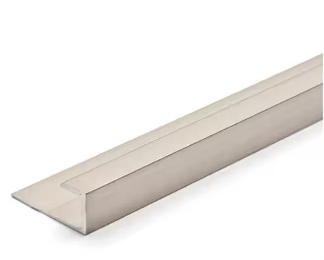 Bande transition alu couvre-joint 1-3/8 x 36 po nickel satiné