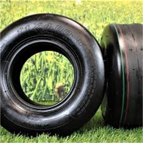 Pneus gazon 11x4.00-5 4 plis tondeuse lot de 2