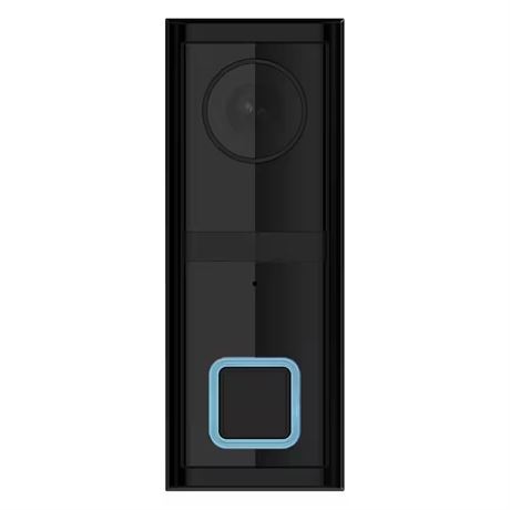 Sonnette vidéo filaire intelligente avec caméra – noire