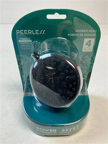 Pomme de douche massante Peerless 4 réglages chromée