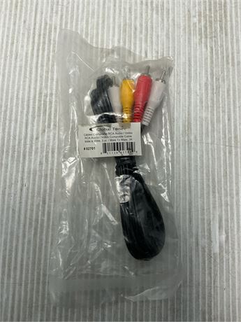 Câble RCA audio vidéo composite mâle 3 pi