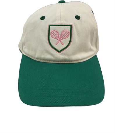 Casquette tennis Frasier Sterling crème/vert coton ajustable