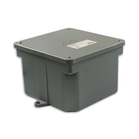 BOÎTE DE JONCTION PVC ÉTANCHE | 6 x 6 x 4 po | 140 po³
