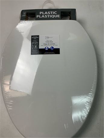Siège de toilette en plastique 19 po