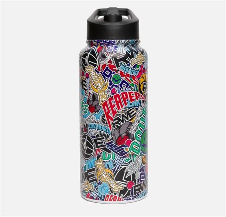 Gourde Overtime Elite Pro HYDR8 en acier inoxydable de 887 ml (30 oz) - Mash Up