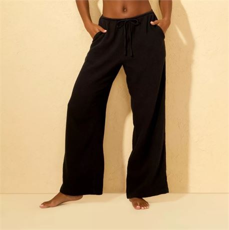 S - Pantalon de plage gaze femmes Shade & Shore noir
