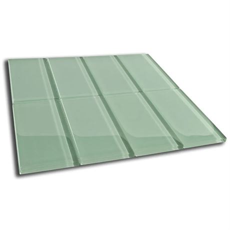 LOT DE 5 - carreaux mural verre Subway ardoise 3 x 6 x 8 mm