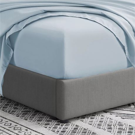 Ens. draps BLANCS QUEEN unis microfibre Swift Home. Blanc