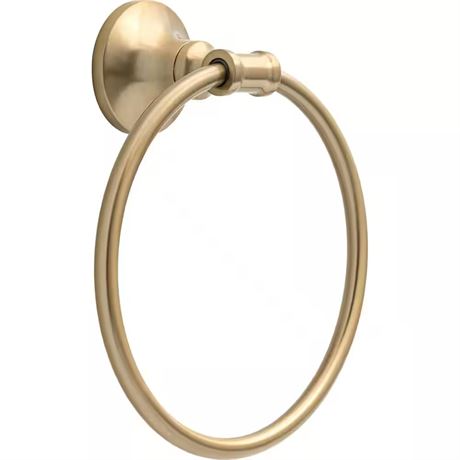 Anneau porte-serviettes rond Chamberlain mural bronze champagne