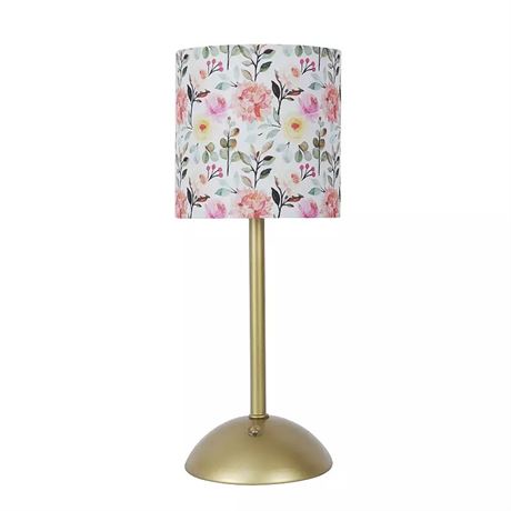 CÂBLE MANQUANT - Lampe de table rechargeable abat-jour floral, multi