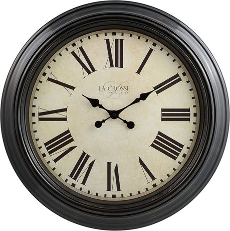 Horloge murale La Crosse Maxwell 23 po quartz