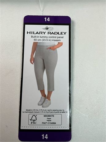 Hilary Radley pantalon femme jambe droite pull-on taille 14