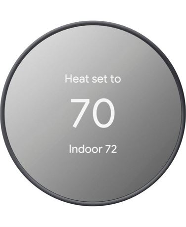 Thermostat intelligent Google Nest programmable Wi-Fi - gris