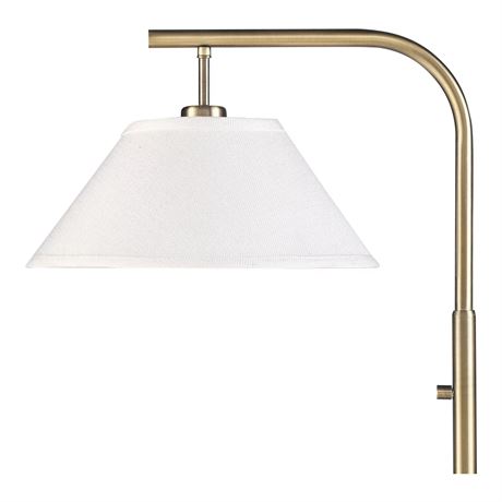 Lampadaire à bras plongeant ton laiton