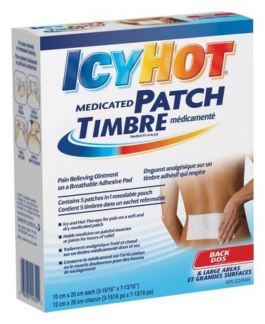 Patchs dorsaux Icy Hot