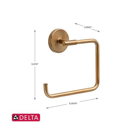 Anneau porte-serviettes Delta Trinsic bronze champagne mural