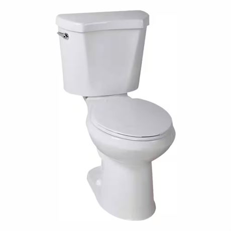 Toilette allongée Glacier Bay 12 po 2 pcs simple chasse 1,28 gpf