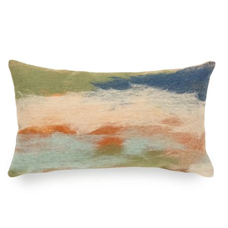 Coussin décoratif Liora Manne Visions I multicolore polyester 12 x 20 po