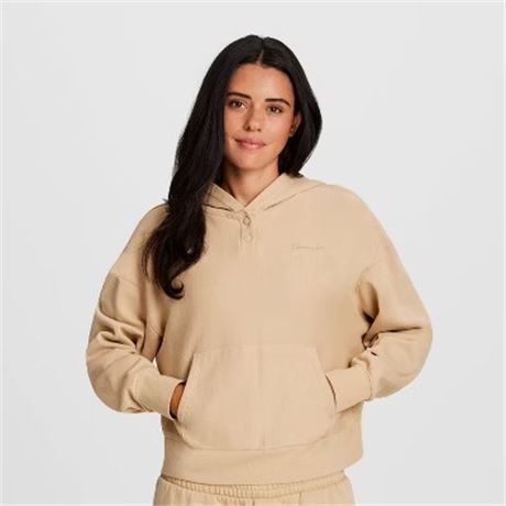 XL - Ouaté polaire à capuchon  Champion femmes - havane (MSRP : $60 CAD)