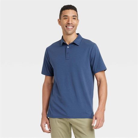 XXL - Polo Comfort Wear hommes Goodfellow & Co bleu marine coton/modal