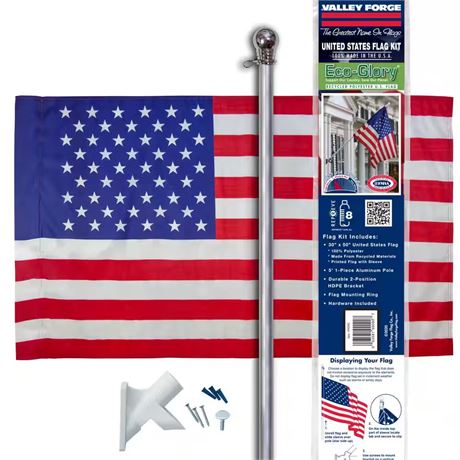 Drapeau USA EcoGlory 30 x 50 po avec kit