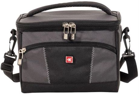 Sac à lunch isolé SKROSS gris avec bandoulière
