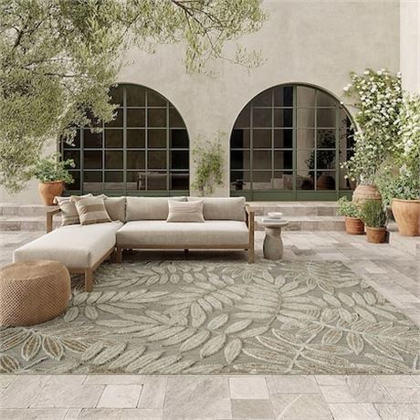 Tapis int/ext Nourison Aloha Great Vines 7'10 x 10'6 pi