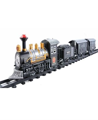 Ens. train classique animé à piles Northlight - noir