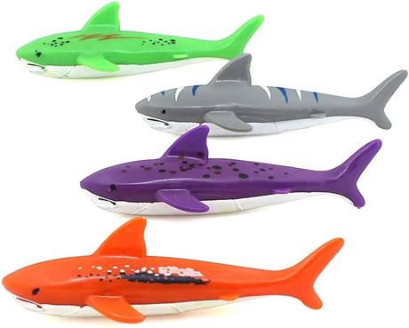 Jouets de plongée torpilles requin – lot de 4