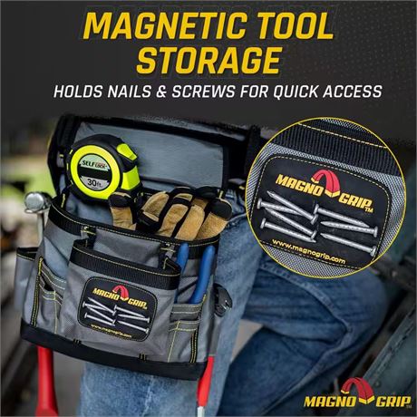 Pochette porte-outils constructeur 10 poches (sans ceinture)
