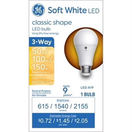 Ampoules GE A19 3-way (2)