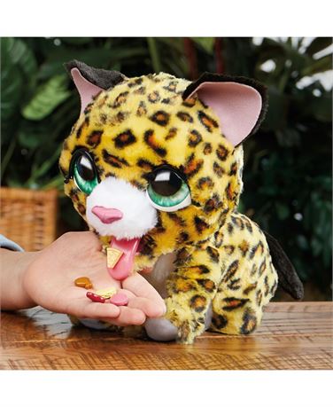 Jouet interactif FurReal Friends Lil Wilds Lolly le léopard - blanc