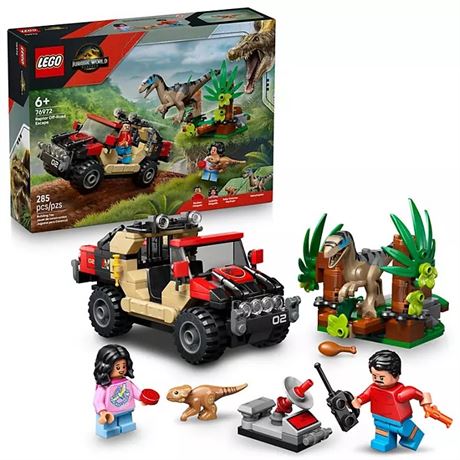 LEGO Jurassic World L'évasion tout-terrain du Raptor 285 pcs