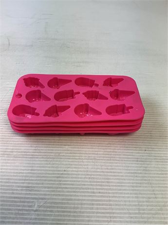 Moules à crème glacée en silicone 12 cavités – Lot de 2