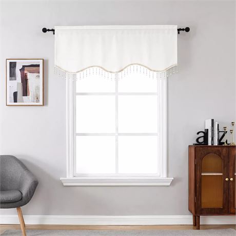 Cantonnière de fenêtre National Karter festonnée simple