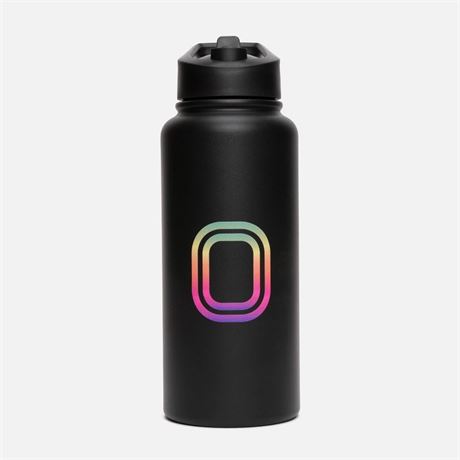Bouteille d'eau Overtime Elite Pro HYDR8 inox 30 oz - rayures électriques