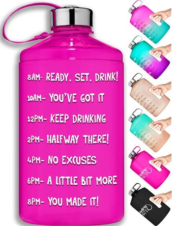 Bouteille d’eau avec horaires BPA free 3 L