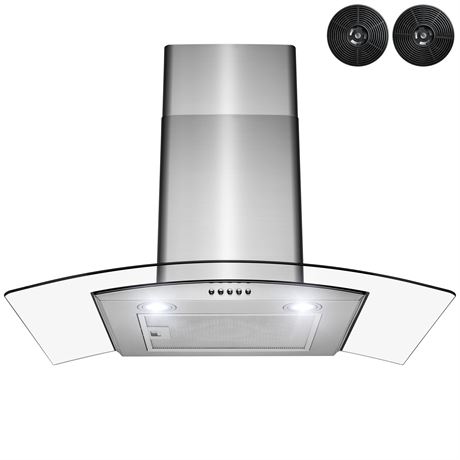 Hotte murale AKDY 30 po 299 CFM inox
