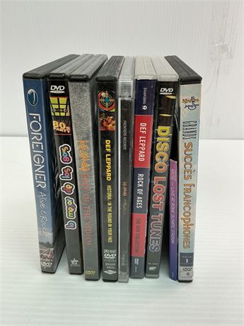 Lot de 10 DVD musique
