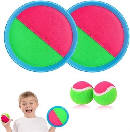 Jeu attrape balle avec raquettes enfants extérieur