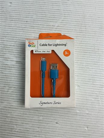 Câble Lightning TG4 3 pi (bleu)
