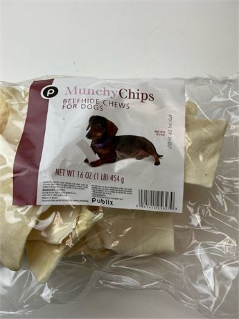 Friandises MunchyChips peau de bœuf pour chiens