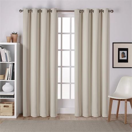 2 PANNEAUX - Rideau tamisant lin 96 po Exclusive Home panneau à œillets