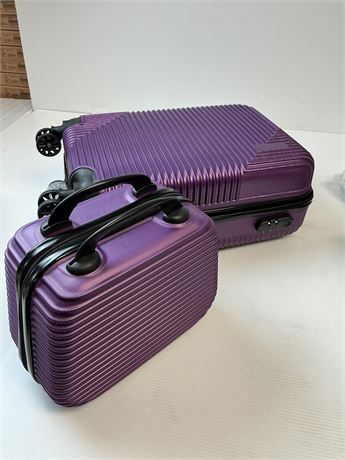 Ensemble de valises violet 13 x 21 x 8 et 12 x 9 x 7 po