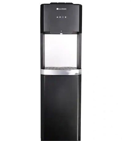 USAGÉ - Distributeur d’eau chargement bas noir mat et acier inoxydable