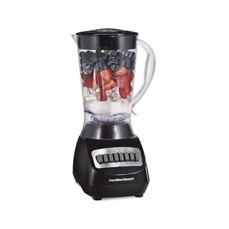 Hamilton Beach Smoothie Blender, 56 Oz. Jar, 10 Speeds, Black