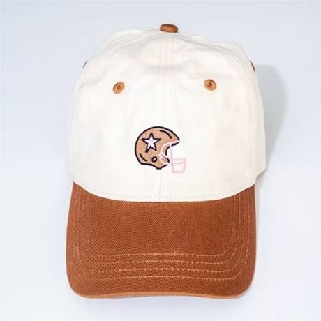 Casquette baseball casque football Frasier Sterling crème/brun coton