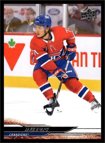 Carte hockey Upper Deck 2024-25 S1 #99 Jake Evans (Canadiens)